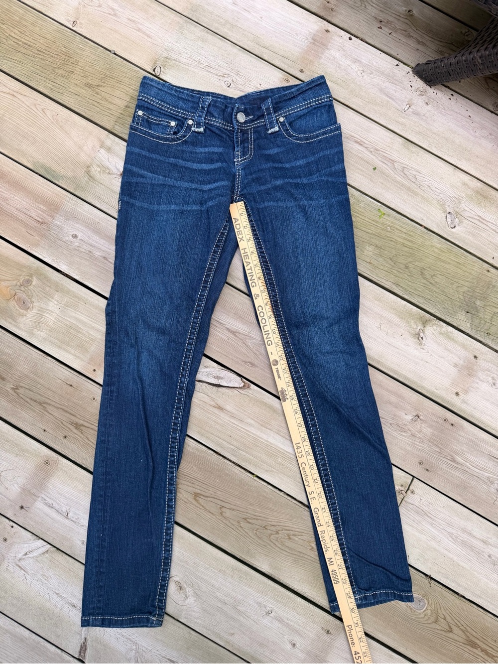 BKE Women's Skinny Harper Stretch Jeans. 29x33.5